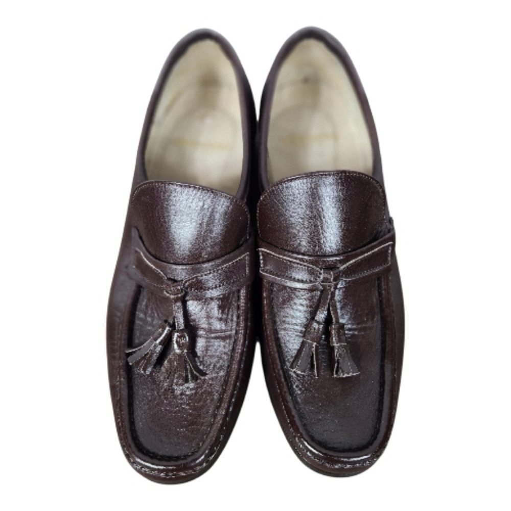 WEYENBERG Brown Tassel Loafers Women's Size 9-9.5, Mens Size 8. - Picture 2 of 8